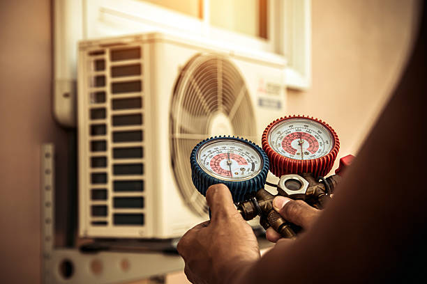 Professional Hvac technician working in Langston, OK